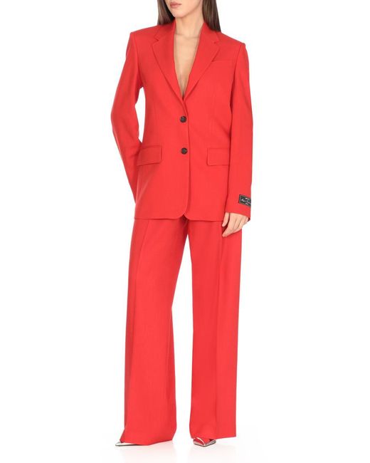 MSGM Red Trousers