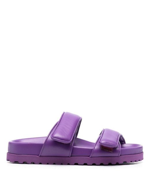 Gia Borghini Purple X Pernille Teisbaek Double-strap Slides