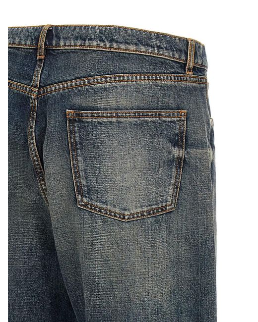 Etro Blue Cotton Jeans for men