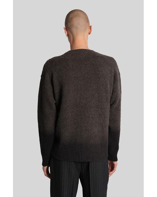 Paura Black Asia Knitwear for men