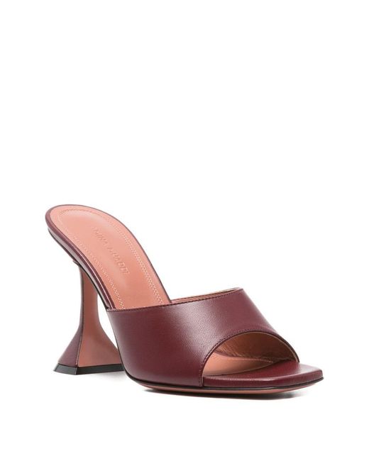 AMINA MUADDI Brown Lupita Leather Mules