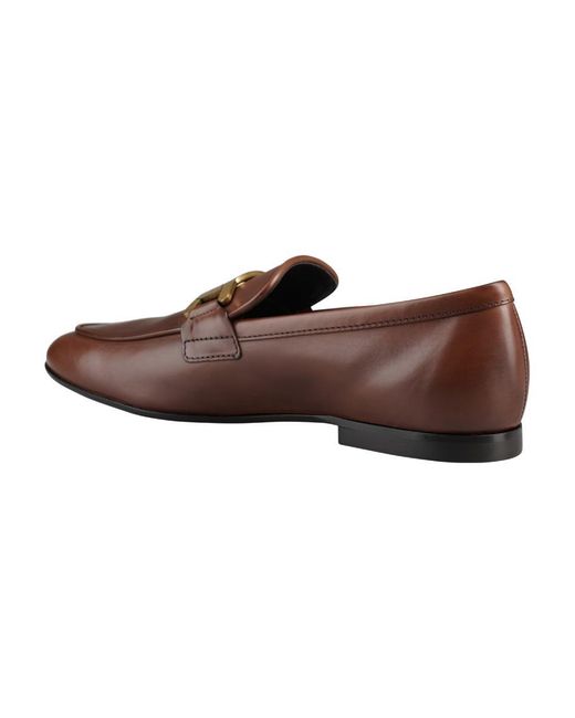 Tod's Brown Kate Chain-detail Loafers for men