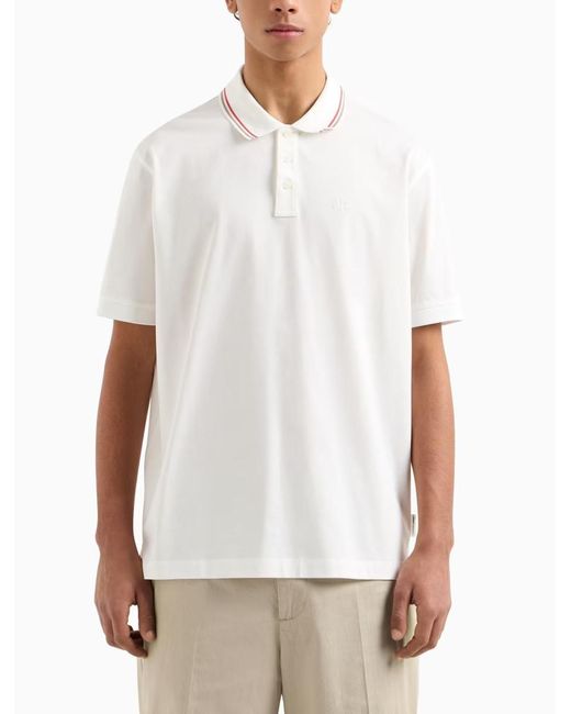 ARMANI EXCHANGE White T-Shirts And Polos for men