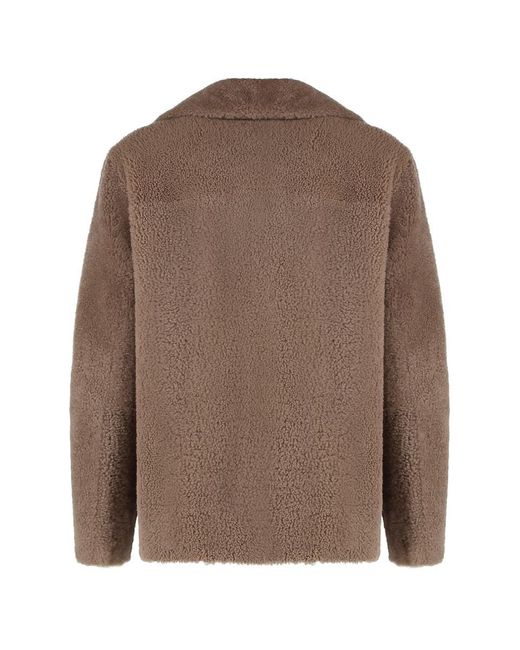Max Mara Brown Futura Double-Breasted Peacoat