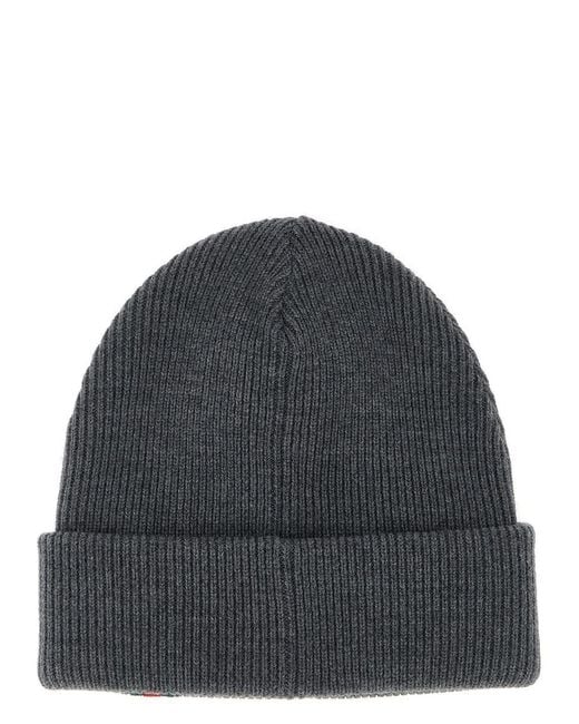 Gucci Black Web Detail Beanie for men