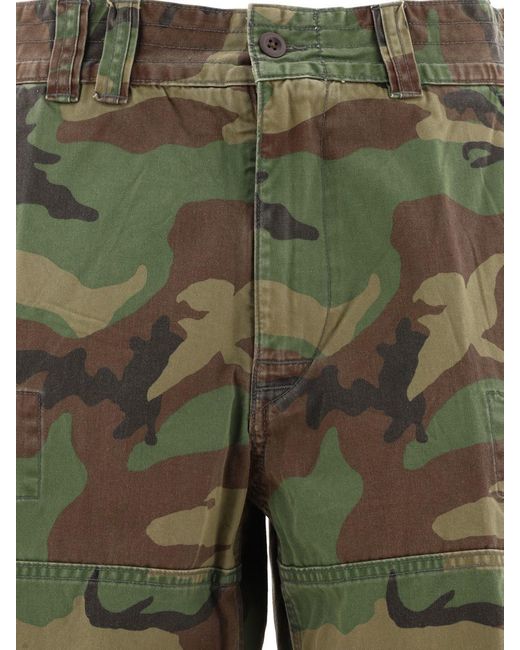 Polo Ralph Lauren Green Camo Cargo Shorts for men