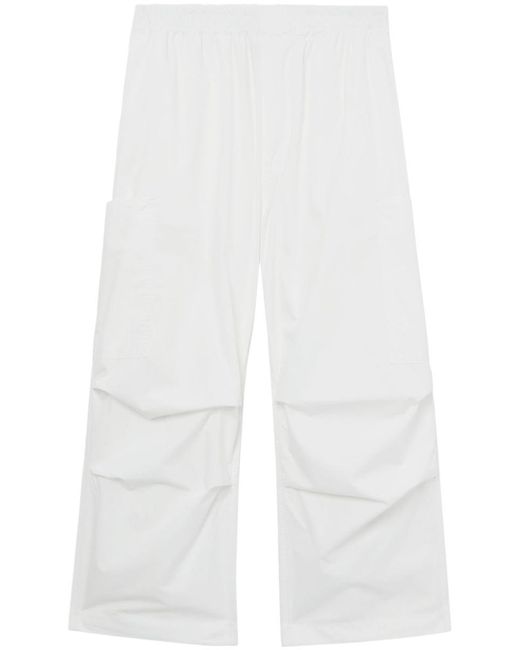 Sunnei White Coulisse Cargo Pants for men