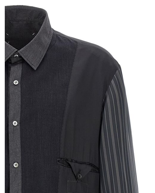 Maison Margiela Black Patchwork Reversible Jacket for men