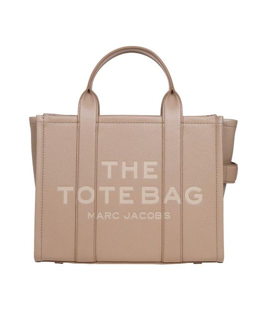 Marc Jacobs Natural Medium Tote In Camel Leather