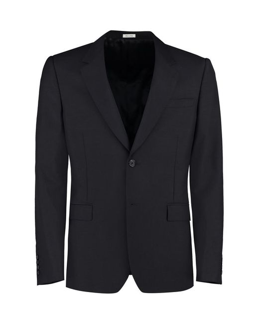 Alexander McQueen Black Single-breasted Two-button Jacket for men