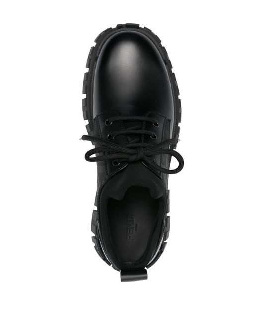 Fendi Black Force Lace-up Shoes for men