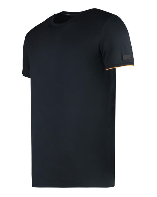 Rrd Black Cotton Blend T-Shirt for men