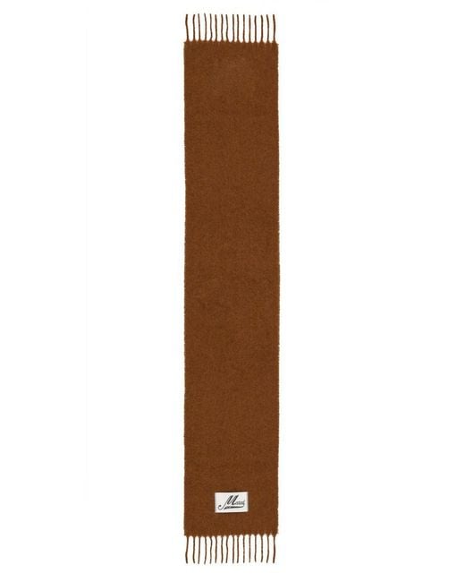 Marni Brown Alpaca Scarf for men