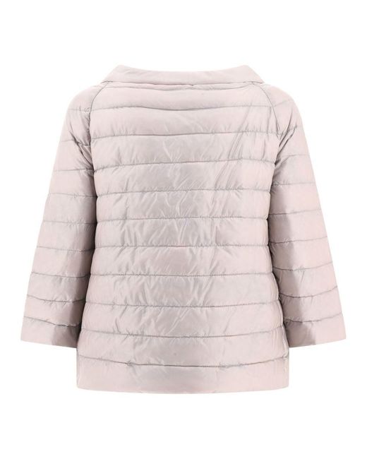 Herno Pink Quilted Reversible Down Jacket