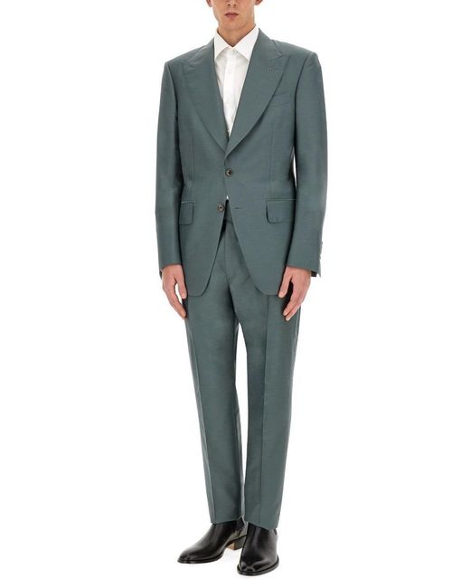 Tom Ford Green Single-Breasted Dress for men