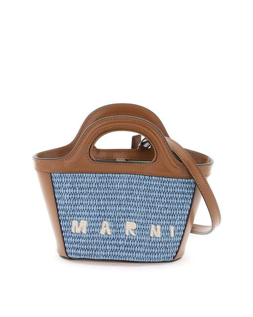 Marni Blue Tropicalia Micro Bag