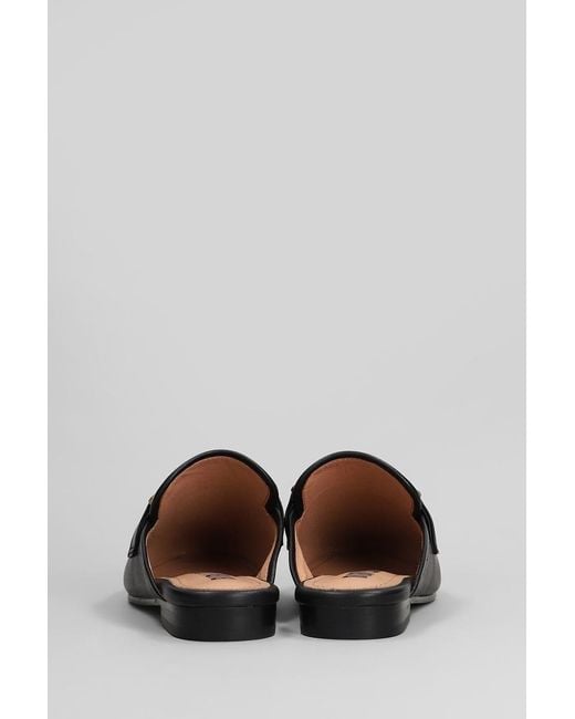 Bibi Lou Black Vela Loafer Slipper-Mule