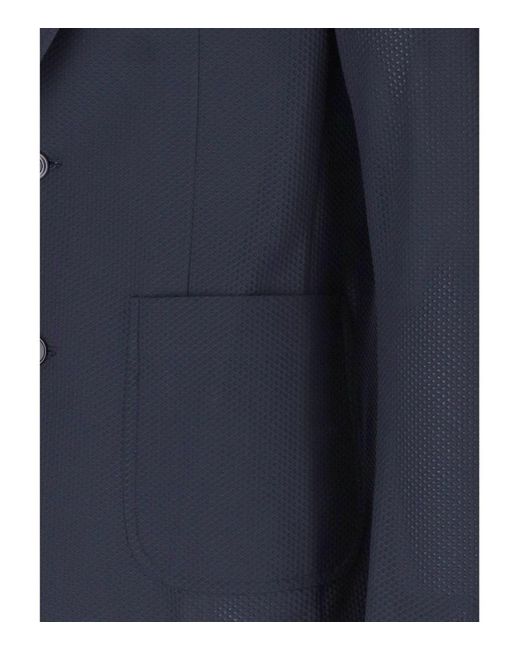 Bob Golden Blue Single-breasted Jacket for men