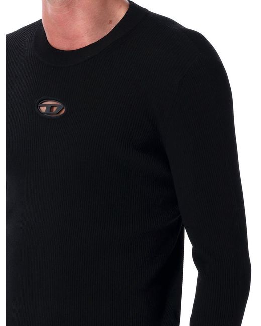 DIESEL Blue K-Zackary Mock Neck Jumper for men