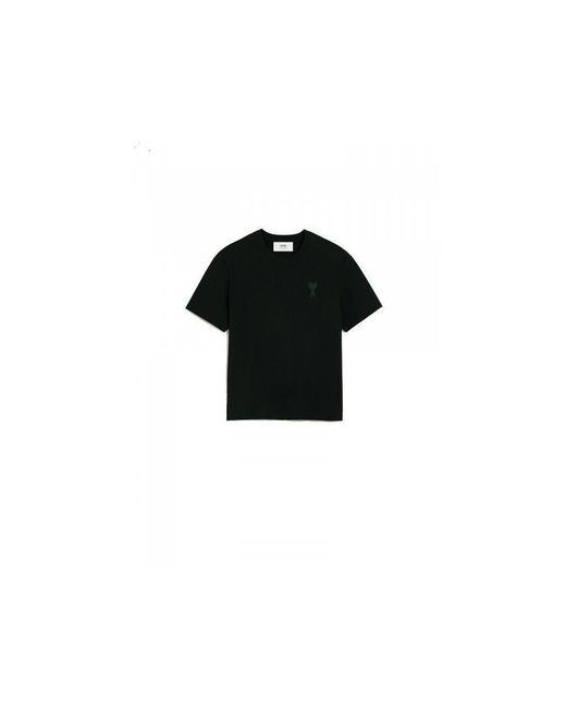 AMI Black Ami Paris T-shirts & Tops for men