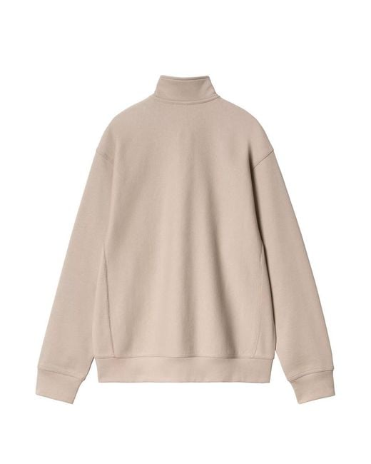 Carhartt Natural Felpa Half Zip American Script for men