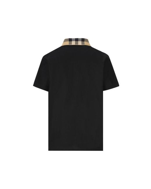 Burberry Black T-Shirt And Polo Shirt for men
