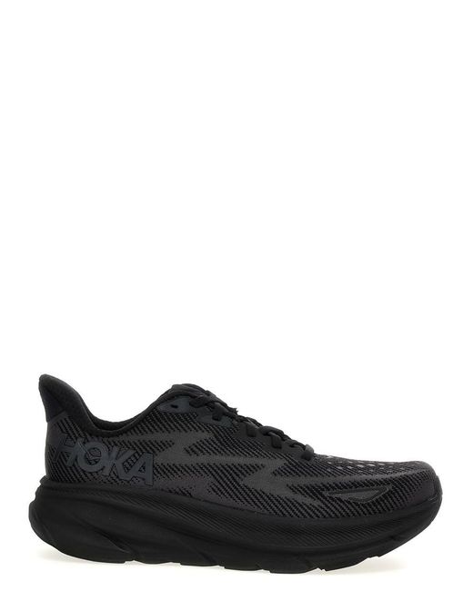 Hoka One One Black Clifton 9 Sneakers for men