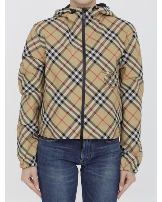 Burberry Natural Cropped Reversible Jacket