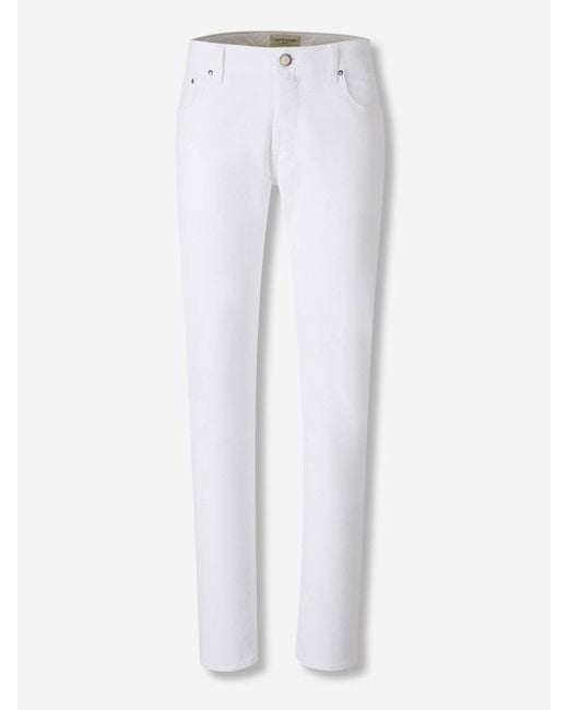 Jacob Cohen White Slim Fit Jeans for men