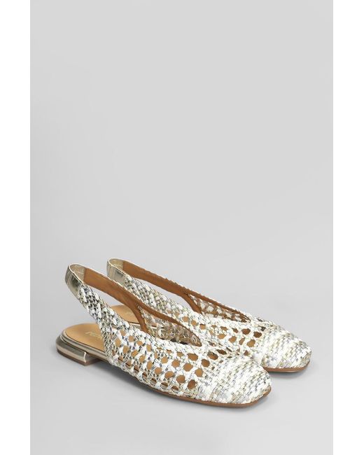 Pedro Miralles White Ballet Flats