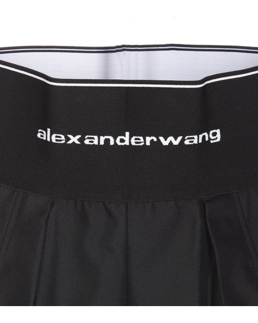 Alexander Wang Black Safari" Shorts With Logo