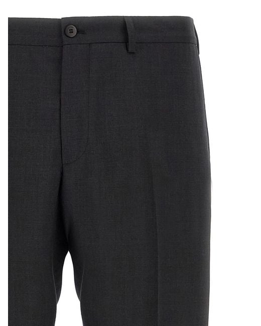 Pal Zileri Black Wool Pants for men