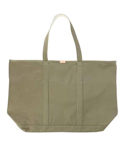 Porter-Yoshida and Co Green Cotton Tote Bag for men