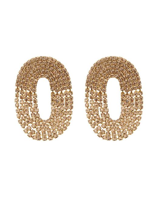 Silvia Gnecchi 'Liberty One' Metallic Earings With Rear Closure And Oval Shape