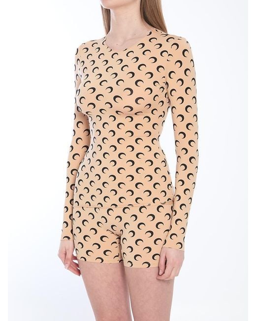 MARINE SERRE Multicolor Moon Jersey Top