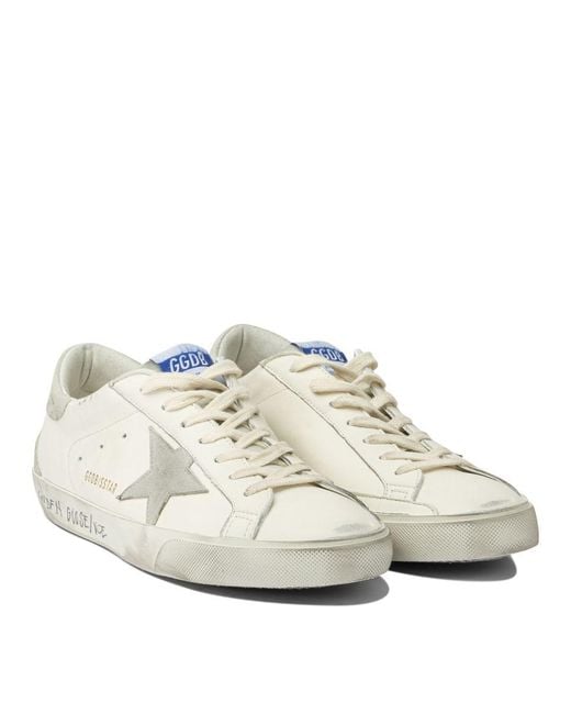 Golden Goose Deluxe Brand White "Super-Star" Sneakers for men