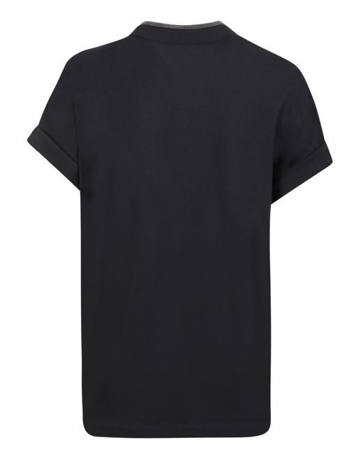Brunello Cucinelli Black T-shirts