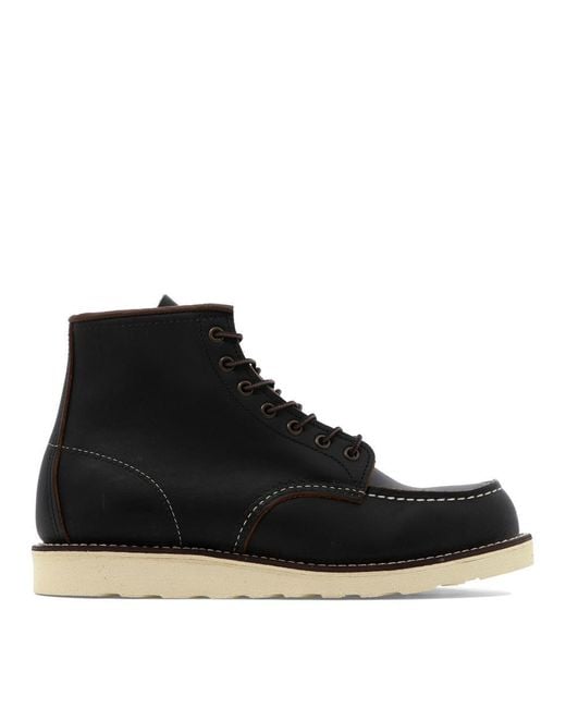 Red Wing Black Wing Shoes "Classic Moc" Lace-Up Boots for men
