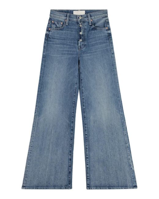 Mother Blue The Fly Cut High-rise Flared Jeans