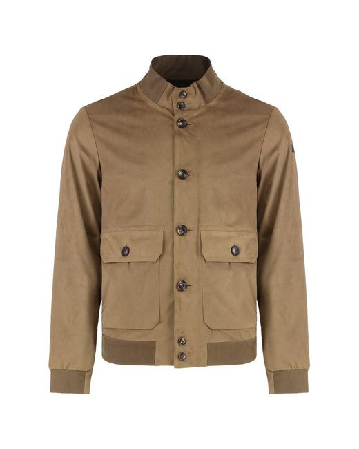 Rrd Brown Faux Leather Jacket for men