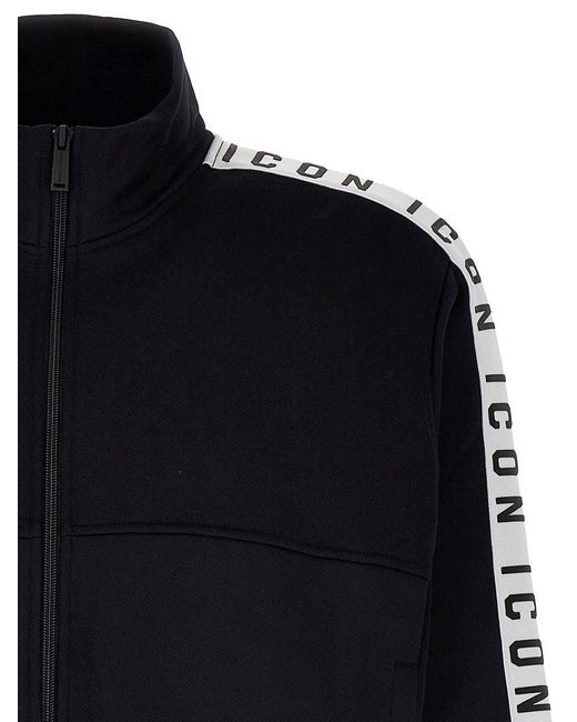 DSquared² Black Dean Sport Sweatshirt for men