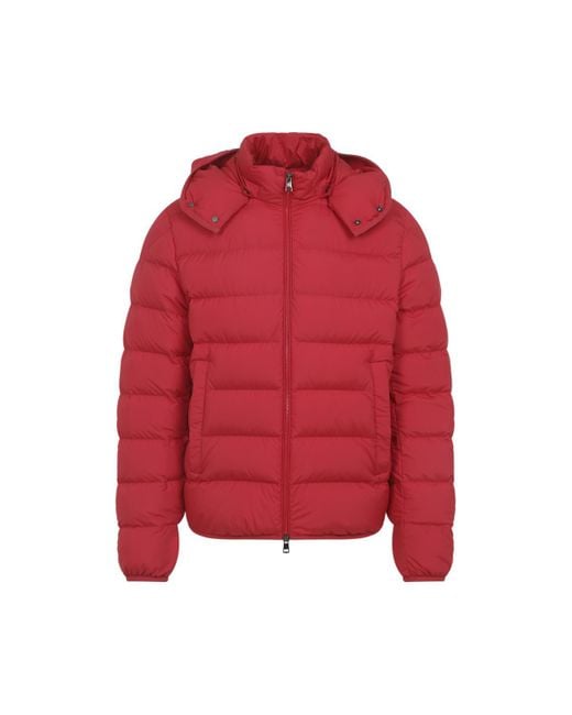 Moncler Red Wintercoat for men