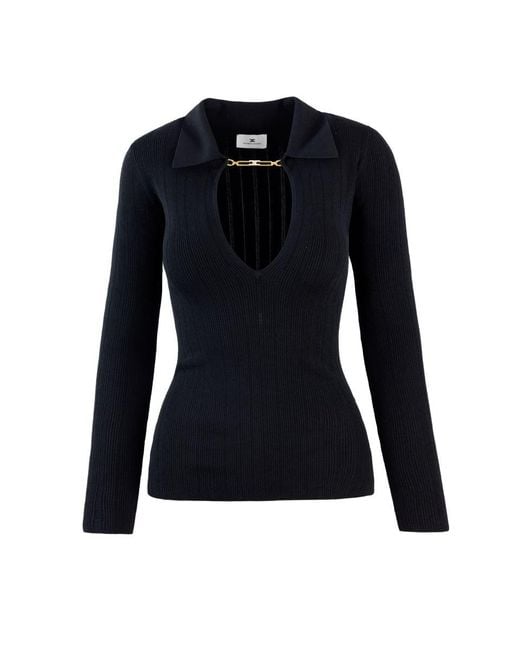 Elisabetta Franchi Blue Sweater