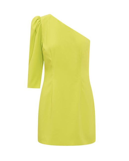 DSquared² Yellow One-shoulder Dress