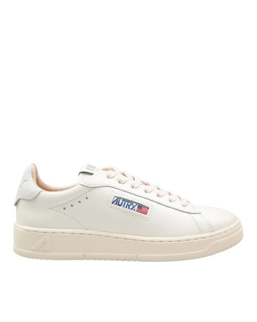 Autry White Leather Sneakers for men