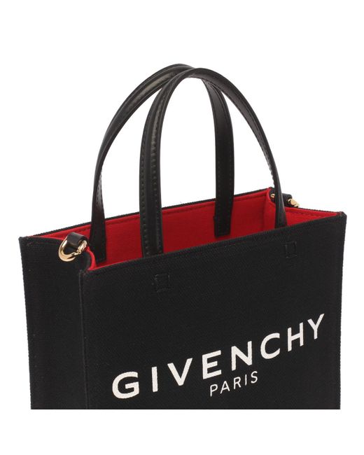 Givenchy Black Mini G Canvas Tote Bag
