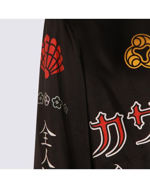 Casablanca Black Silk Shirt for men