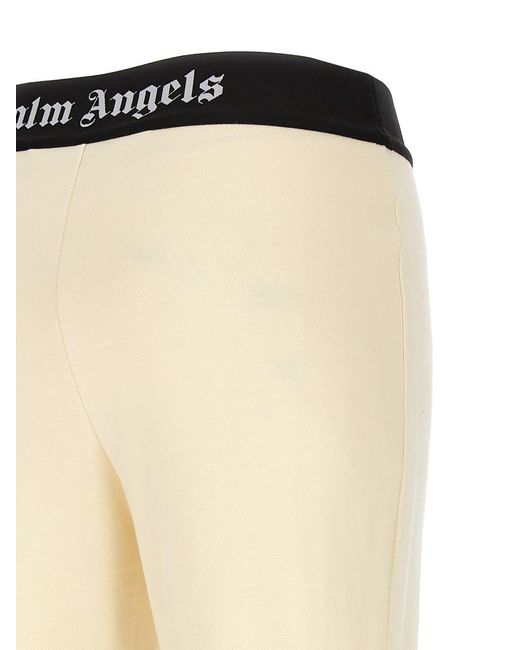 Palm Angels Natural 'Logo Tape' Joggers