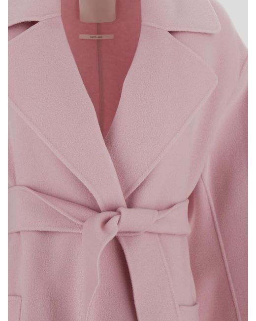 Sportmax Pink Coats