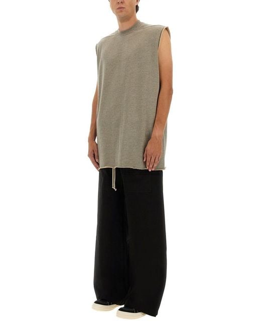 Rick Owens Gray Tarp T" Plush T-Shirt for men